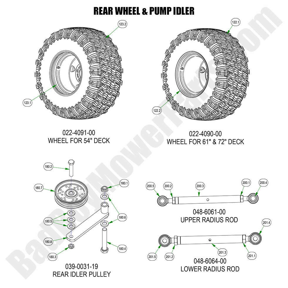 2023 Rogue Rear Wheel & Pump Idler
